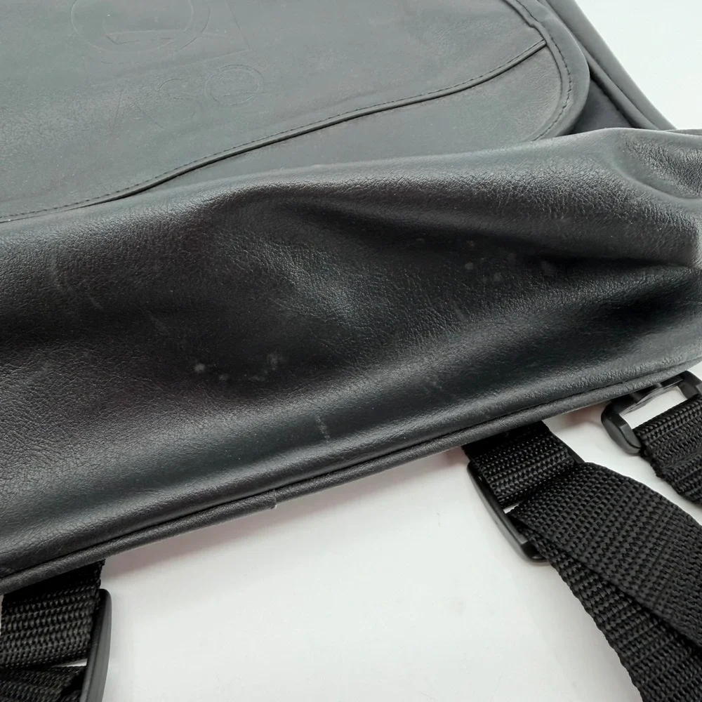 Leeds Messenger Bag Black Convertible Backpack Laptop Shoulder Bag ASQ Promo